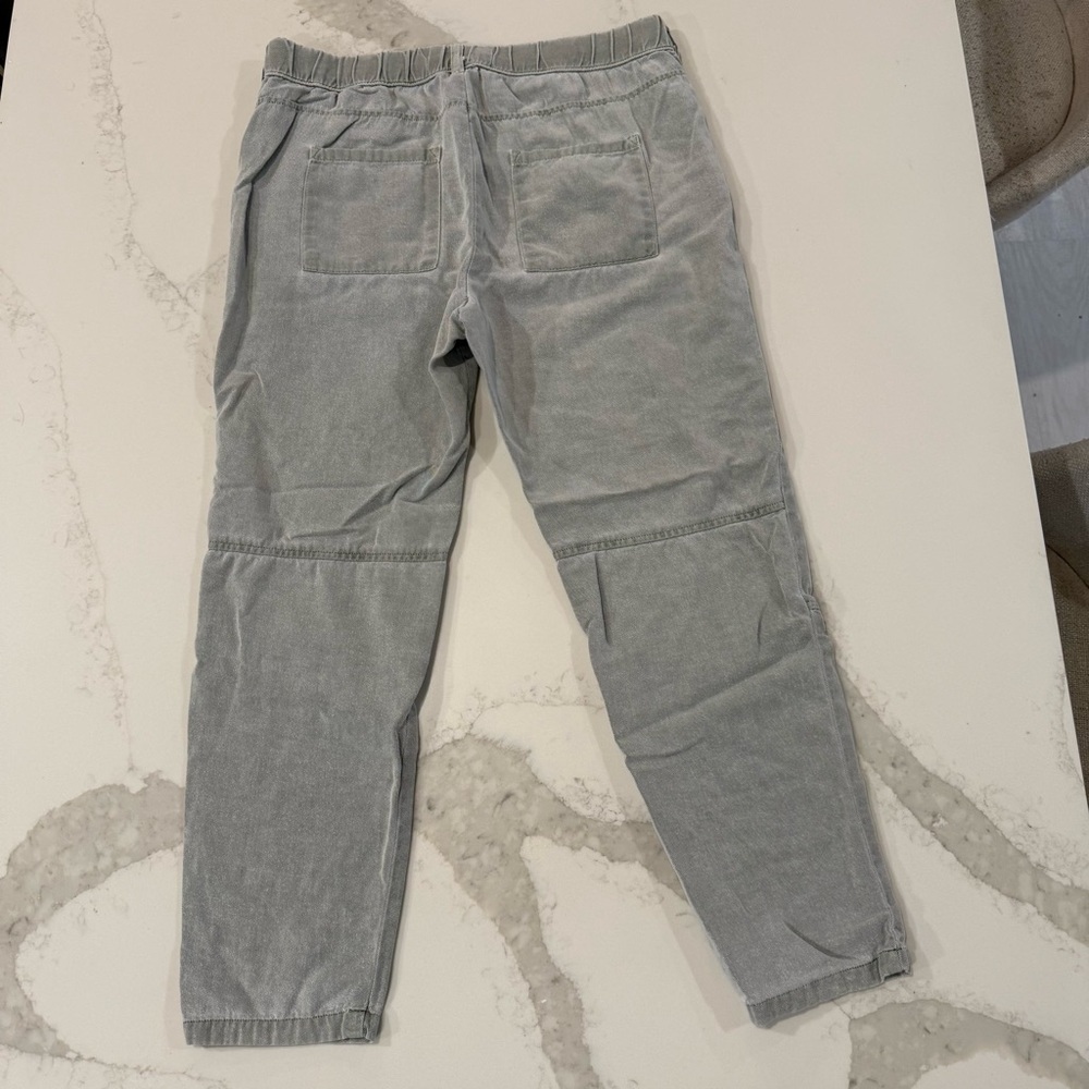 Cloth & Stone Mineral Wash Pull On Straight Leg Pants Women’s Medium Gray/Green - Picture 5 of 7